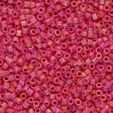 Miyuki delica Beads 11/0 - Matted opaque red ab DB-874